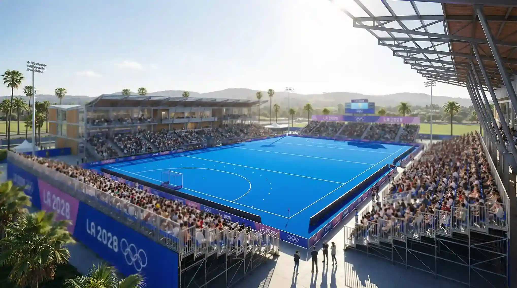 Hockeystadion in Carson, Los Angeles voor de Olympische Spelen 2028