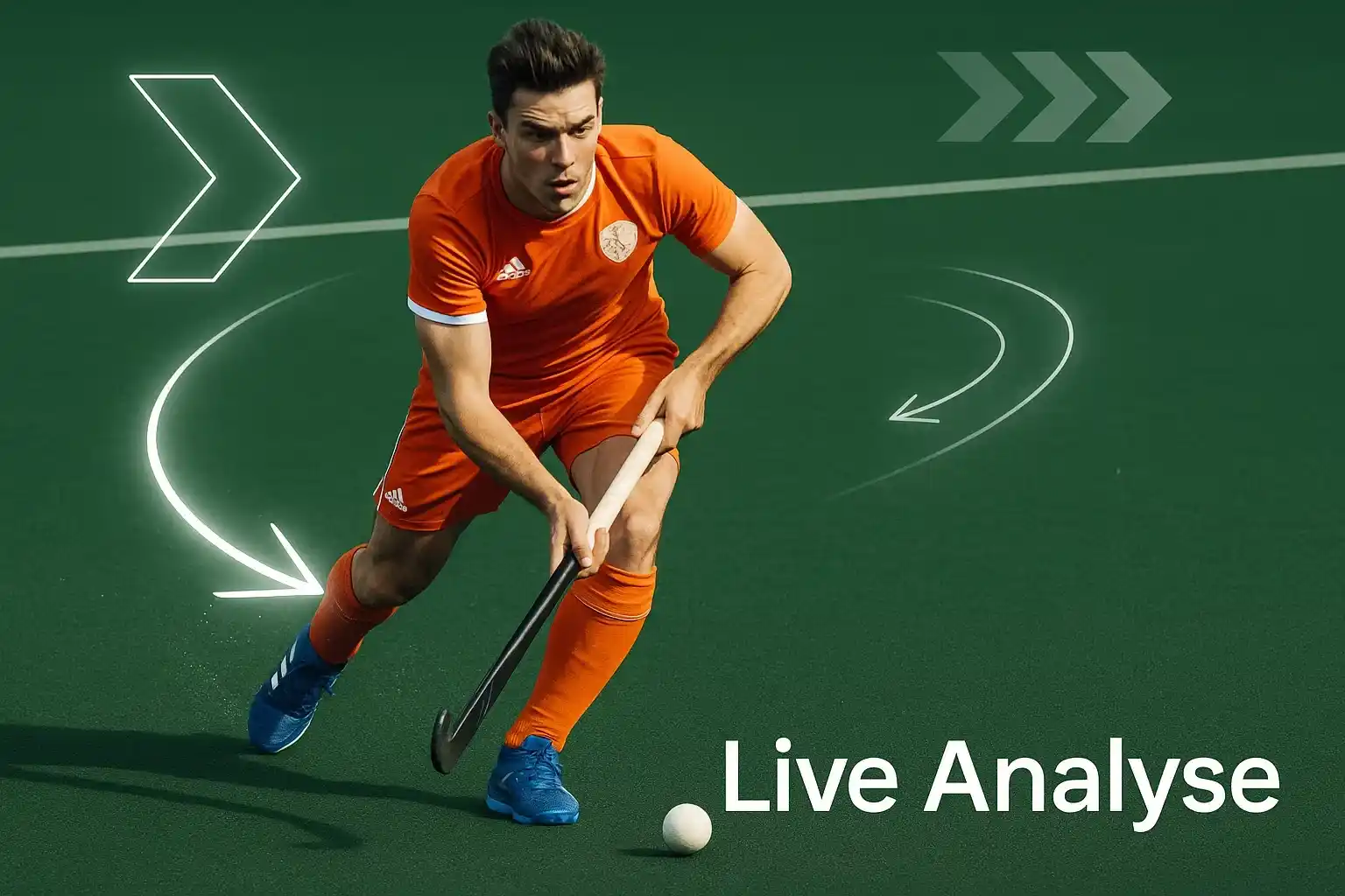 Live betting visualisatie met realtime odds en hockeyactie op het scherm