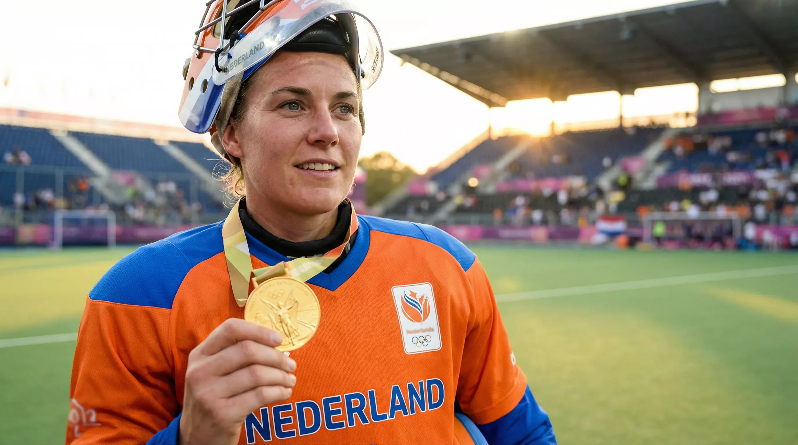 Keeper met olympische gouden medaille kijkt uit naar de toekomst